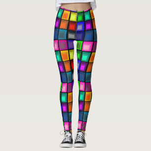 Leggings Guêtres de bloc de couleur de Josef Albers