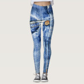 Leggings Guêtres de blues-jean (Devant)