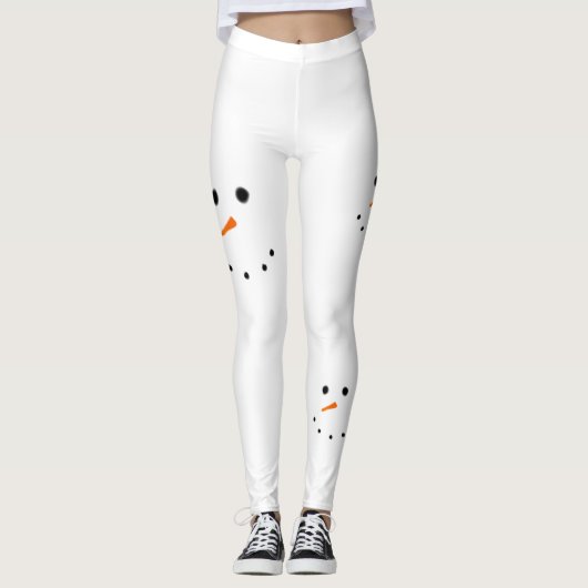 Leggings Guêtres de bonhomme de neige (Devant)