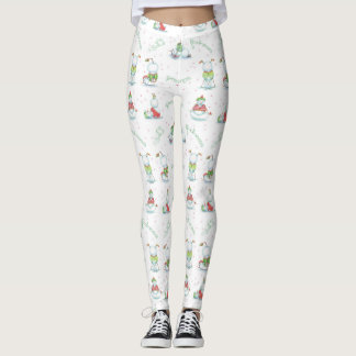 Leggings Guêtres de bonhomme de neige de yoga