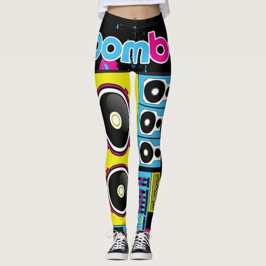 Leggings Guêtres de Boombox (Devant)