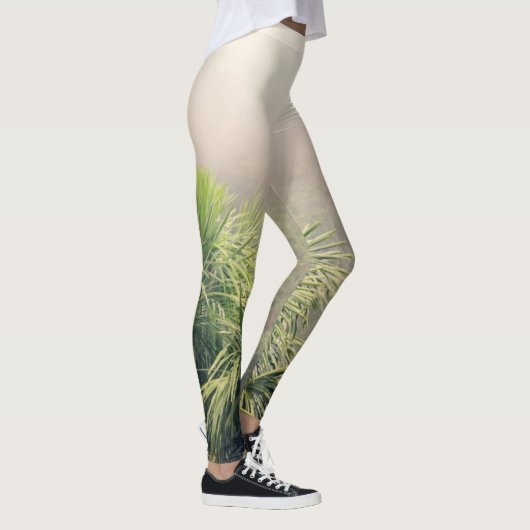 Leggings Guêtres de brouillard de forêt tropicale (Droite)