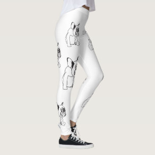 Leggings Guêtres de Buldog de Français de bouledogue de