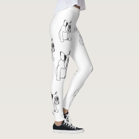 Leggings Guêtres de Buldog de Français de bouledogue de (Droite)