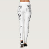 Leggings Guêtres de Buldog de Français de bouledogue de (Dos)