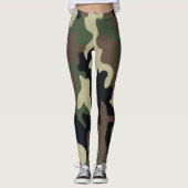 Leggings Guêtres de camouflage d'armée (Devant)