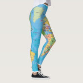 LEGGINGS GUÊTRES DE CARTE DU MONDE (Droite)