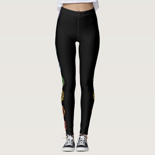 Leggings Guêtres de Chakras (Devant)
