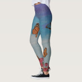 Leggings Guêtres de champ de papillon (Gauche)