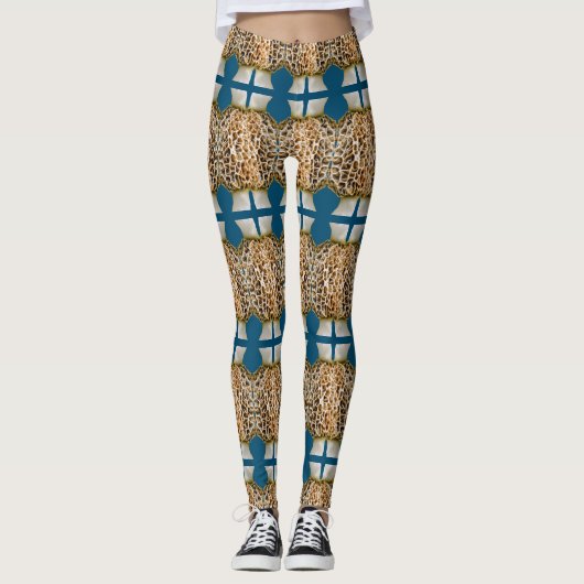 Leggings Guêtres de champignon de morelle (Devant)