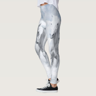 Leggings Guêtres de cheval blanc