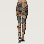 Leggings Guêtres de chien de bouffe de bouffe imprimées (Dos)