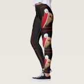 Leggings Guêtres de chien de chiwawa de Noël (Gauche)