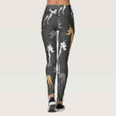 Leggings Guêtres de chien de great dane imprimées (Dos)
