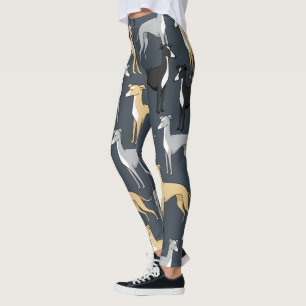 Leggings Guêtres de chien de lévrier italien imprimées