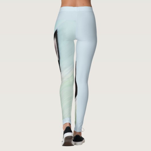 Leggings Guêtres de chien de Pomsky (Dos)