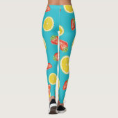 Leggings Guêtres de citron de fraise (Dos)