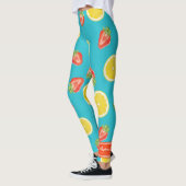 Leggings Guêtres de citron de fraise (Gauche)