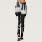 Leggings Guêtres de clavier de piano (Dos)