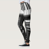 Leggings Guêtres de clavier de piano (Gauche)