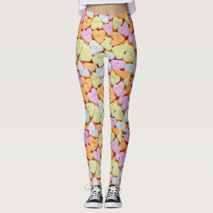 Leggings Guêtres de coeurs de sucrerie