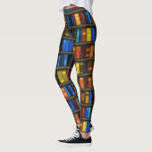 Leggings Guêtres de conception d'amoureux des livres (Gauche)