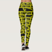 Leggings Guêtres de conception de bande de précaution (Dos)