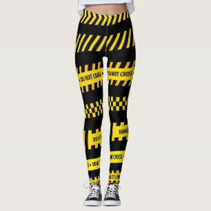 Leggings Guêtres de conception de bande de précaution