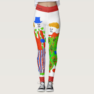 Leggings Guêtres de conception de clown