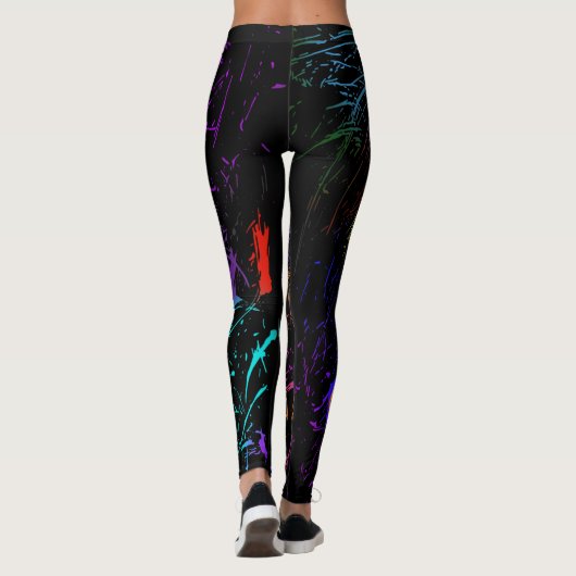 Leggings Guêtres de conception d'éclaboussure (Dos)
