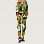 Leggings Guêtres de confettis de Jack-o'-lantern - multi (Dos)