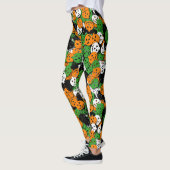 Leggings Guêtres de confettis de Jack-o'-lantern - multi (Gauche)