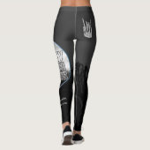 Leggings Guêtres de côté en noir de PWL (Dos)