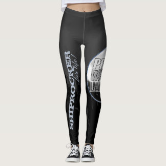 Leggings Guêtres de côté en noir de PWL