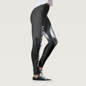 Leggings Guêtres de côté en noir de PWL (Droite)