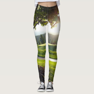 Leggings Guêtres de coucher du soleil de terrain de golf