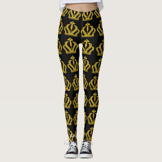 Leggings Guêtres de couronne de famille royale