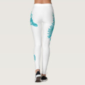 Leggings Guêtres de coutume d'art d'hippocampe (Dos)