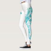 Leggings Guêtres de coutume d'art d'hippocampe (Gauche)