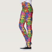 Leggings Guêtres de coutume de sensibilisation sur (Gauche)