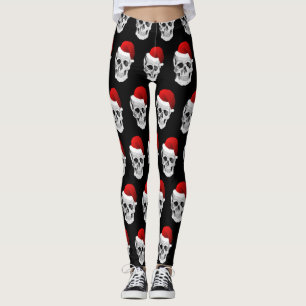 LEGGINGS GUÊTRES DE CRÂNE DE NOËL