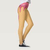 Leggings Guêtres de crème glacée de cône de gaufre (Droite)