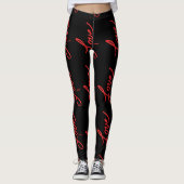 Leggings Guêtres de danse d'amour (Devant)