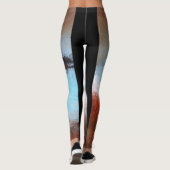 Leggings Guêtres de danse de l'abrégé sur II turquoise de (Dos)