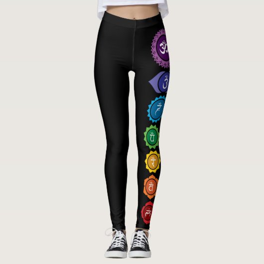 Leggings Guêtres de déesse de Chakra Reiki Ninja (Devant)