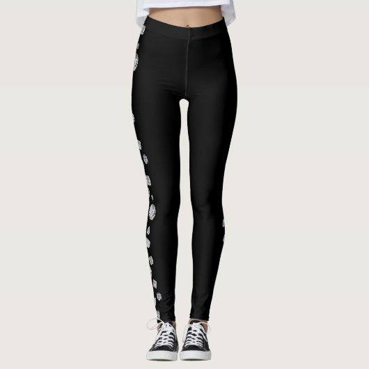 Leggings Guêtres de diamant avec des formes multiples de (Devant)