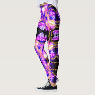 Leggings Guêtres de diamant de galaxie