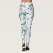 Leggings Guêtres de dinosaure (Dos)