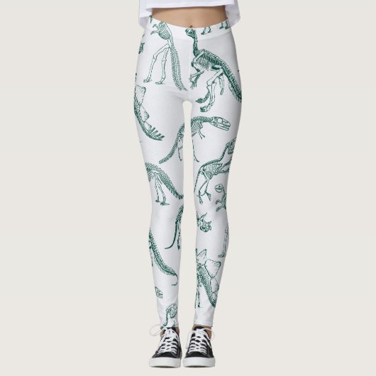 Leggings Guêtres de dinosaure (Devant)