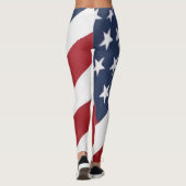 Leggings Guêtres de drapeau américain (Dos)